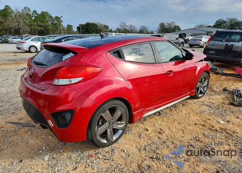 2015 Hyundai Veloster Turbo z USA, uszkodzony, nr VIN KMHTC6AE4FU216416